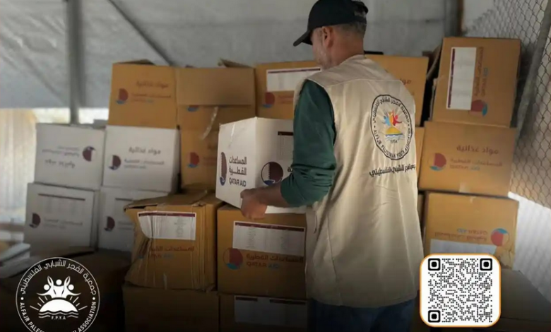رابط تسجيل الكابونات والطحين والكراتين المُعبئة من جمعية الفجر الشبابي في غزة