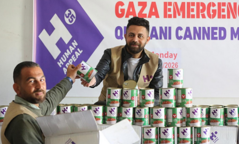 رابط التسجيل في حملة الطرود الغذائية من هيومن أبيل في غزة