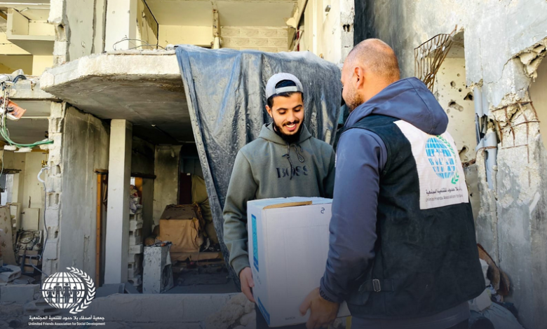 رابط التسجيل في جمعية أصدقاء بلا حدود للمساعدات النقدية في غزة 